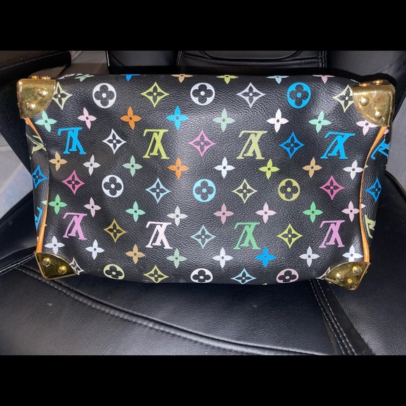 Louis Vuitton Black monogram multicoloure speedy 30 for sale - Picture 9 of 9